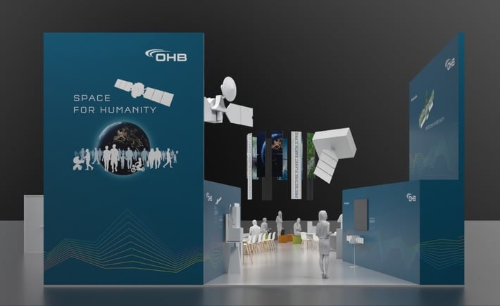 ILA 2022: Unter dem Slogan „Space for Humanity“ präsentiert der Raumfahrtkonzern OHB SE seine hohe Kompetenz in den Bereichen Erdbeobachtung, Sicherheit und Digitalisierung