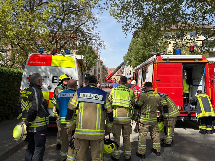 FW Konstanz: Wohnungsbrand in der Altstadt