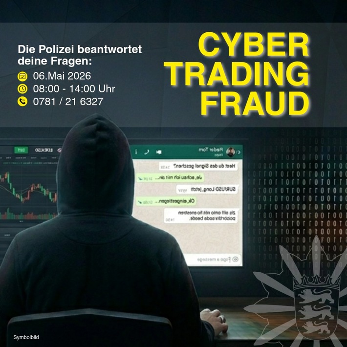 POL-OG: Mittelbaden – Betrugsmasche „Cyber-Trading-Fraud“ / Bürgertelefon