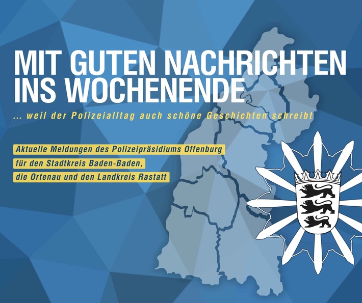 POL-OG: Offenburg – Versteck auf Dachboden aufgeflogen – Mit guten Nachrichten ins Wochenende